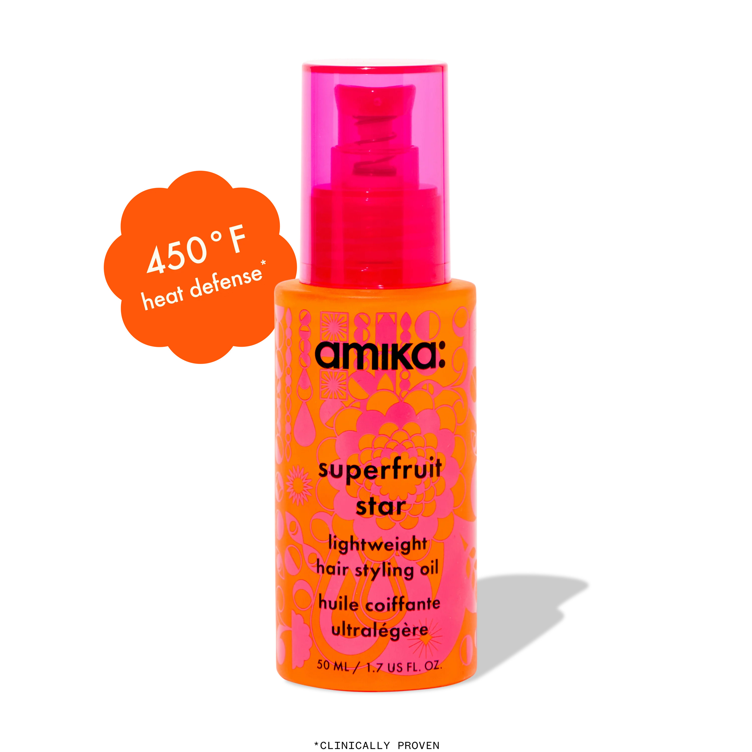 hair oil superfruit star | lightweight styling oil  | amika | amika US