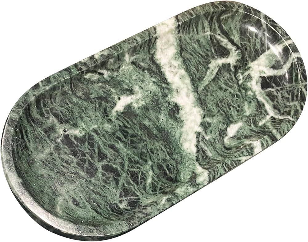 Marble Tray for Kitchen Counter,Stone Tray for Bathroom Countertop,Dresser Vanity Decor Tray,Stor... | Amazon (US)