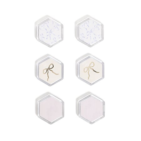 U Brands Charming Coquette Locker Magnets 1 38 x 1 12  Multicolor Set Of 6 Magnets - Office Depot | Office Depot and OfficeMax 