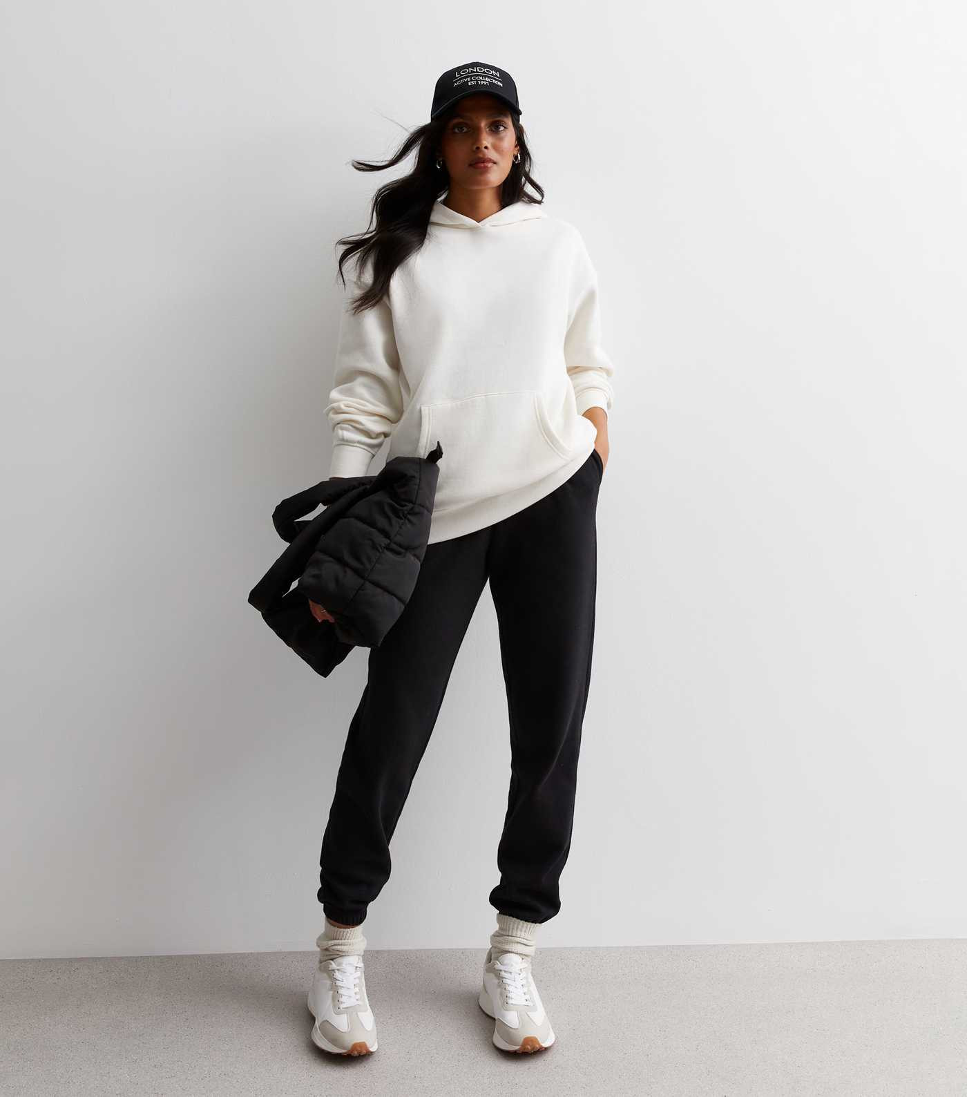 Off White Pocket Front Hoodie
						
						Add to Saved Items
						Remove from Saved Items | New Look (UK)