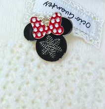 10pcs Disney Christmas mickey minnie Metal Pendant Earrings Bracelet Necklace keychain DIY Handma... | AliExpress (US)