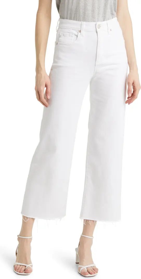 Saige High Waist Ankle Wide Leg Jeans | Nordstrom