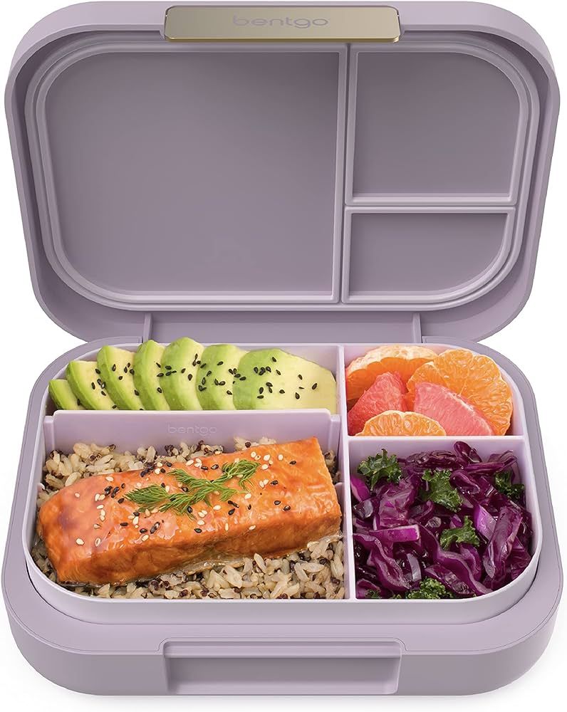 Bentgo® Modern - Versatile 4-Compartment Bento-Style Lunch Box, Leak-Resistant, Ideal for On-the... | Amazon (US)