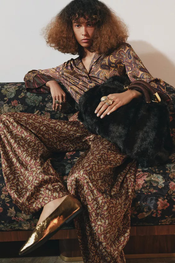 FAUX FUR MAXI BAG | Zara US