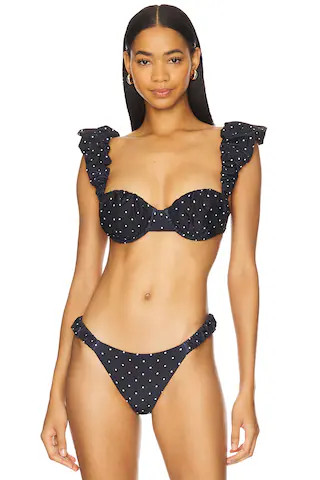 LPA Zella Top in Black & White Dot from Revolve.com | Revolve Clothing (Global)