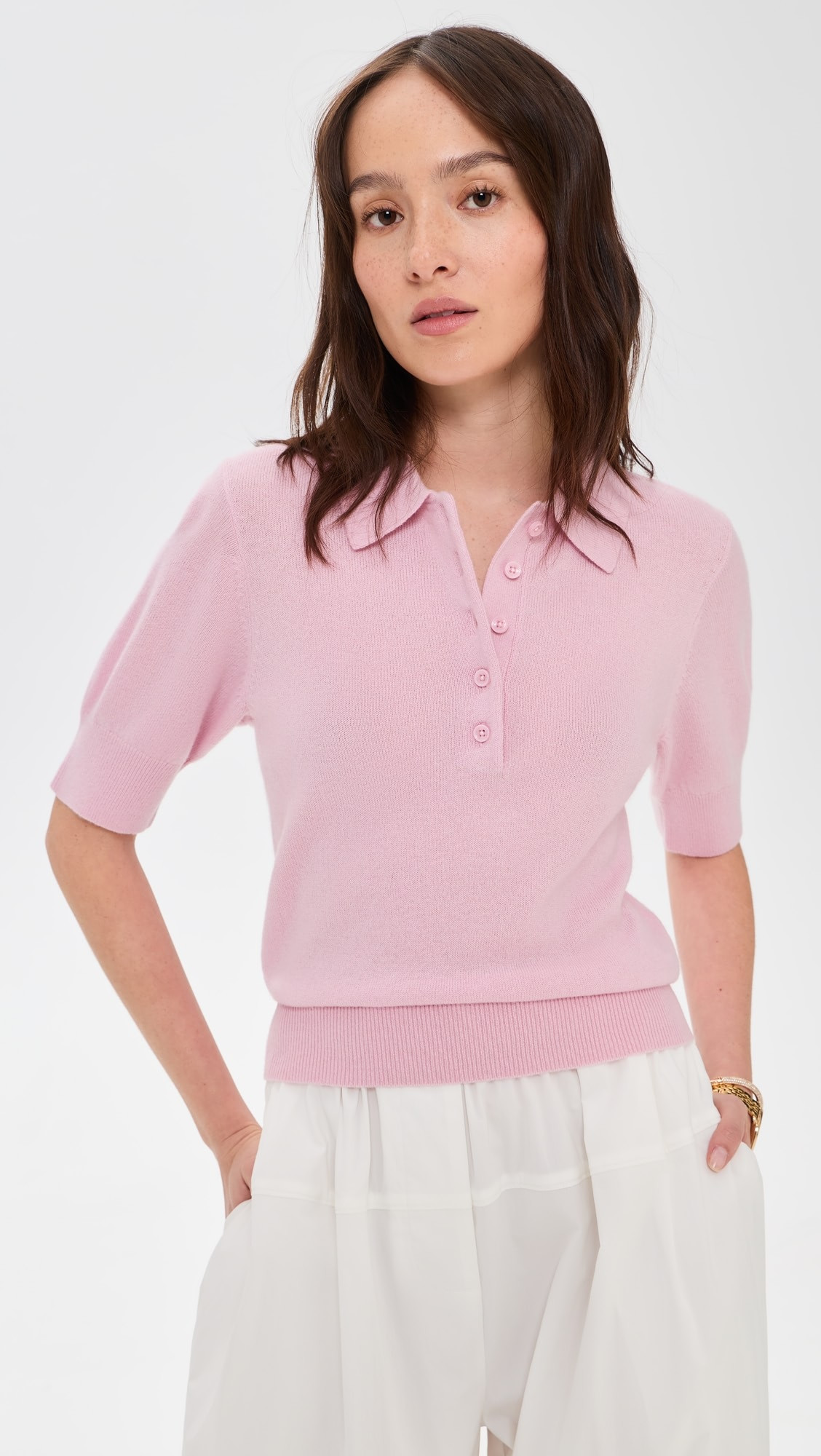 Skye Cashmere Polo Top | Shopbop