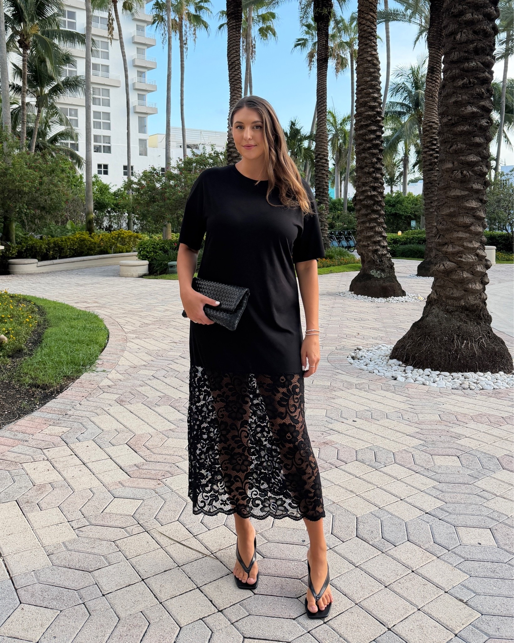 The lace detail makes this black dress anything but basic 🖤 Easy, elevated and perfect for vacation dinners or date night.

black lace dress, summer date night outfit, vacation dinner dress, black midi dress, elegant summer outfit, resort wear, chic vacation style, lace hem dress, minimalist outfit, summer evening look

#LTKgrwm #LTKOver40 #LTKWedding