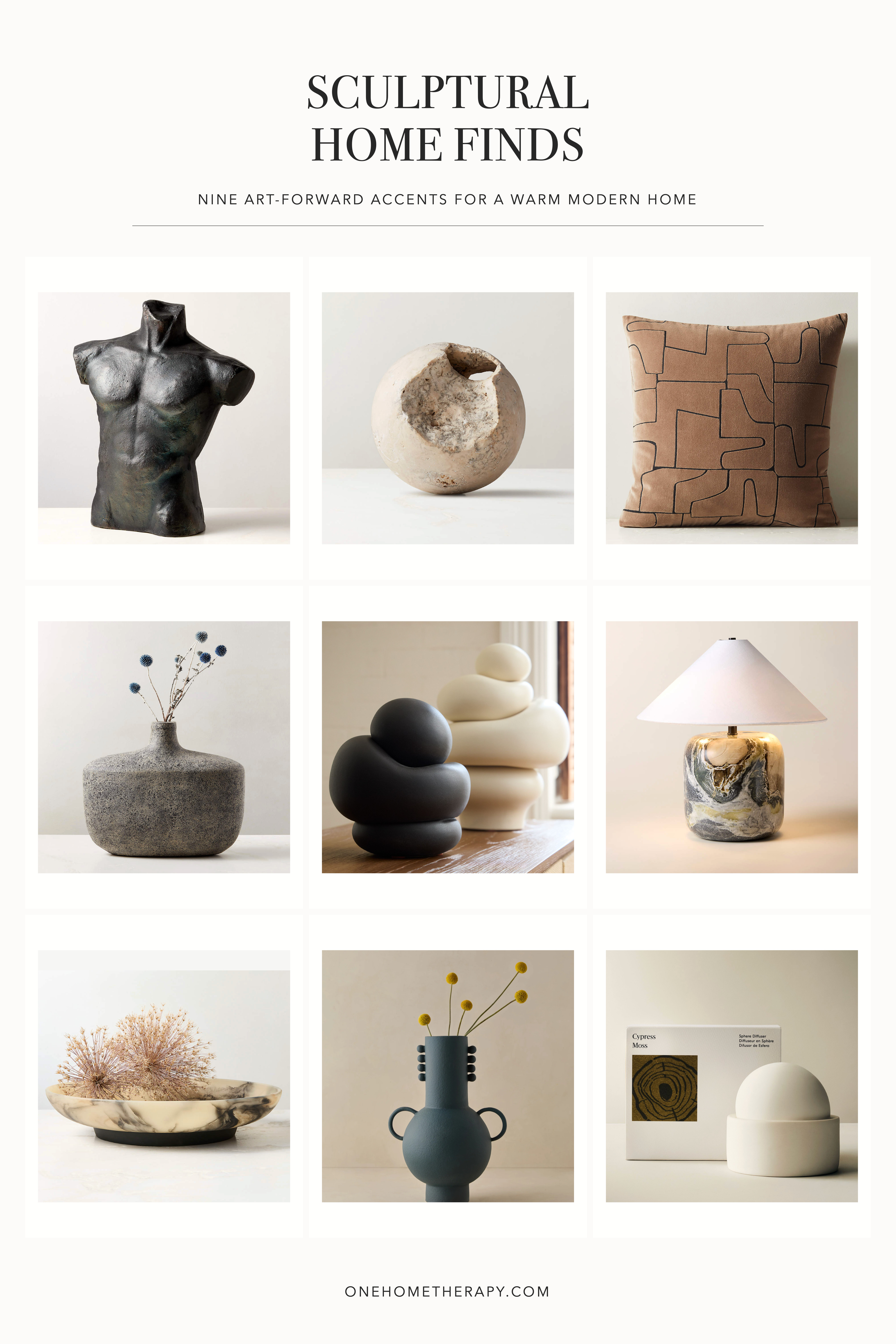 Sculptural details that make a room feel collected, layered, and a little more personal. From moody vases to tactile pillows and artful lighting—these are the pieces I’d use to bring warmth and character to a modern space.
#LTKHome #LTKFinds #HomeDecor #SculpturalDecor #ModernHome #InteriorStyling #HomeStyling #DecorInspo #NeutralHome #StatementDecor #ArtfulHome #LivingRoomDecor

#LTKU #LTKSeasonal #LTKHome 

  

 