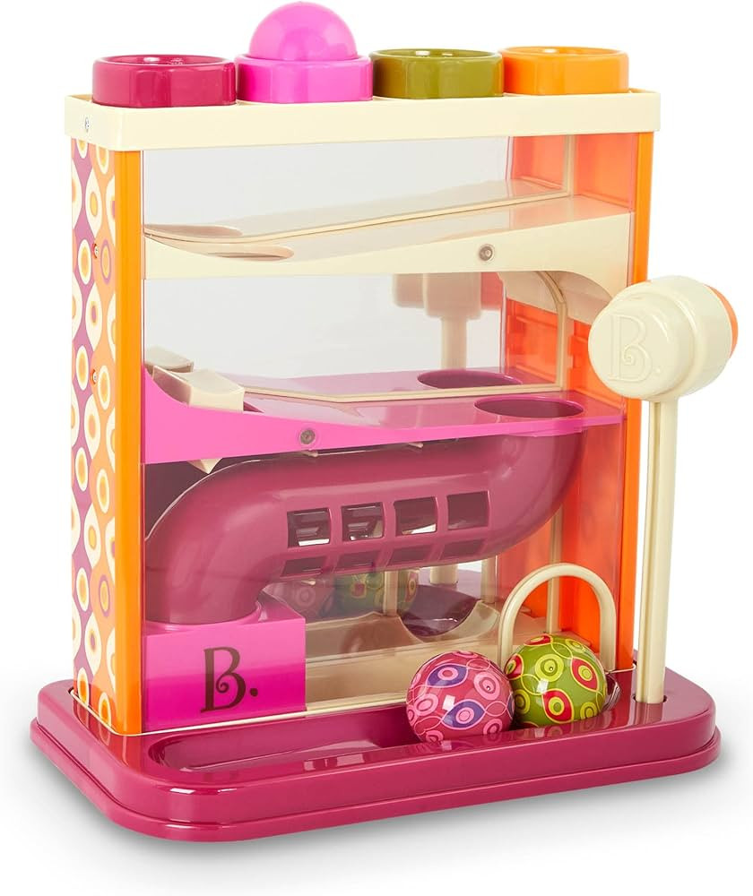 B. toys – Whack-a-Ball- Pounding Toy- Developmental Pounding Toy – Pound-A-Ball Toy – 4 Col... | Amazon (US)