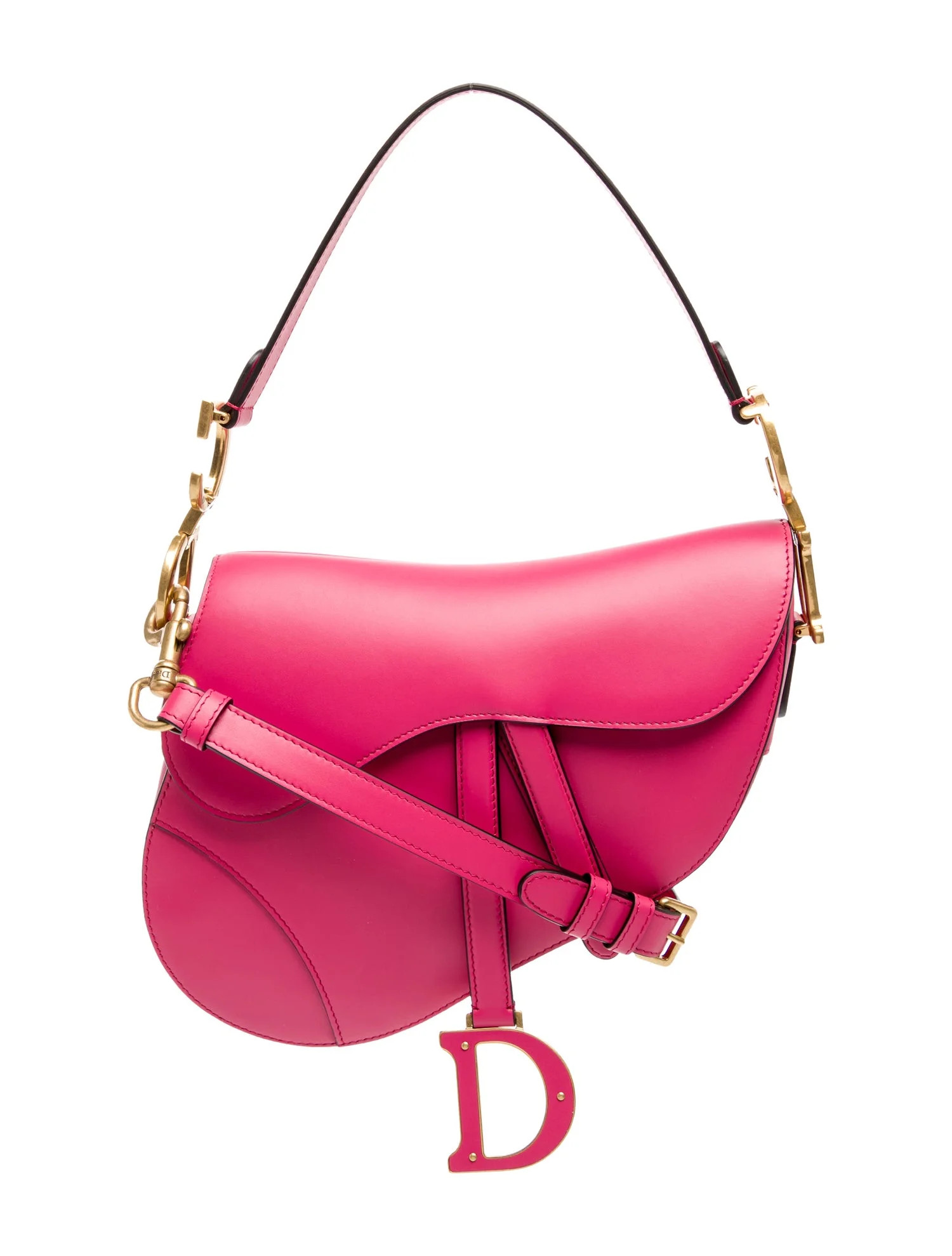 Christian Dior Leather Saddle 2023 w/ Tags - Pink Shoulder Bags, Handbags - CHR561792 | The RealR... | The RealReal