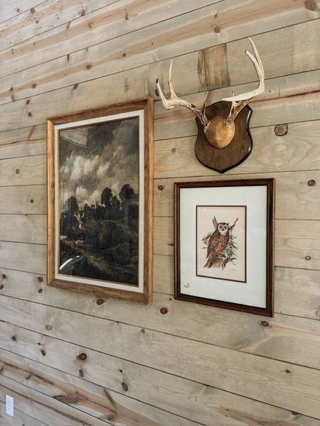 Vintage gallery wall 

Vintage art, amazon art, cabin decor, wall decor 

#LTKstyletip #LTKhome