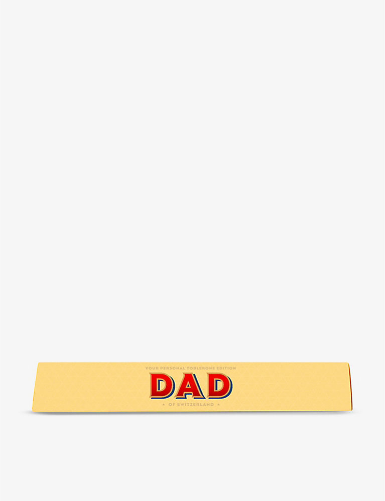 TOBLERONE Toblerone Dad milk chocolate and nougat bar 100g | Selfridges