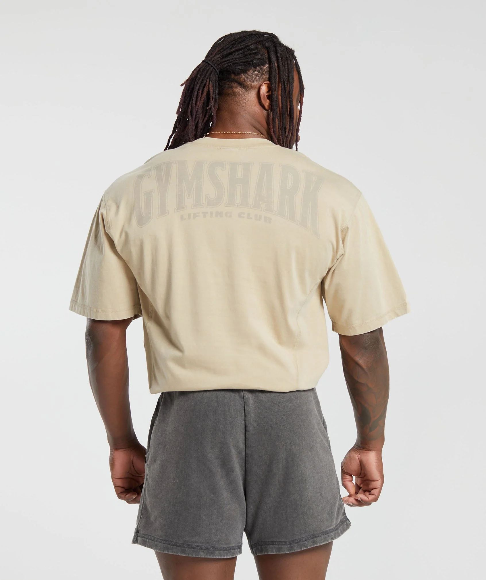 Gymshark Heritage Washed T-Shirt - Desert Beige | Gymshark US