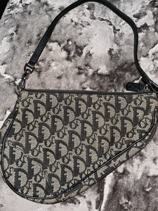 Details about   Christian Dior Vintage Mini Trotter Saddle Bag Black | eBay UK