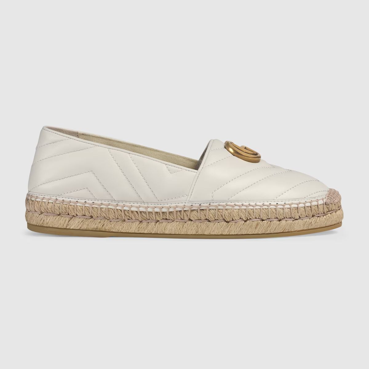 Leather espadrille with Double G | Gucci (UK)