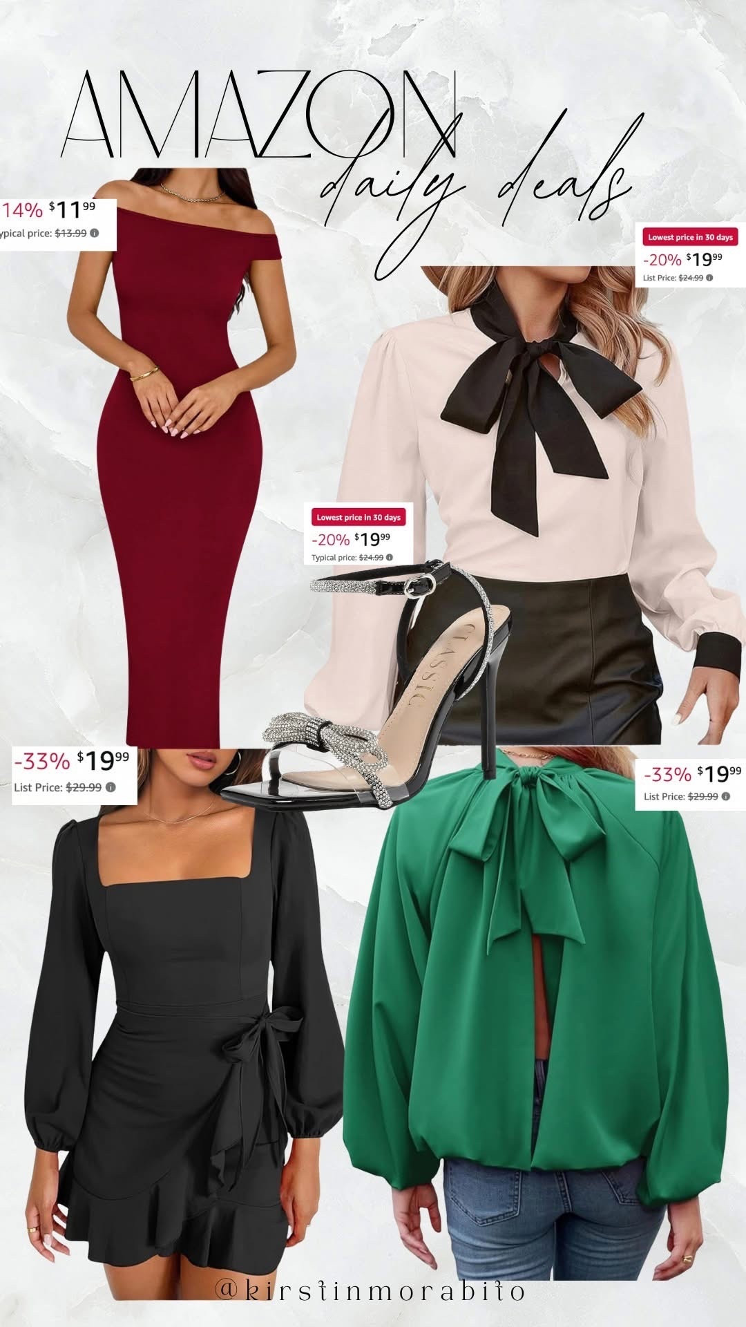 Today’s Amazon daily deals under $20 for holiday chic fashion  

#LTKCyberWeek #LTKHoliday #LTKSaleAlert