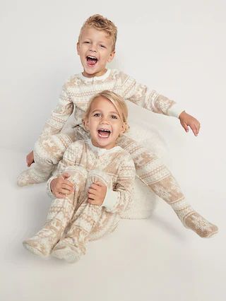 Unisex Matching Printed Footed One-Piece Pajamas for Toddler &#x26; Baby | Old Navy (US)