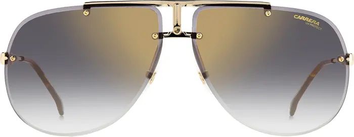 Carrera Eyewear 65mm Oversize Rimless Aviator Sunglasses | Nordstrom | Nordstrom