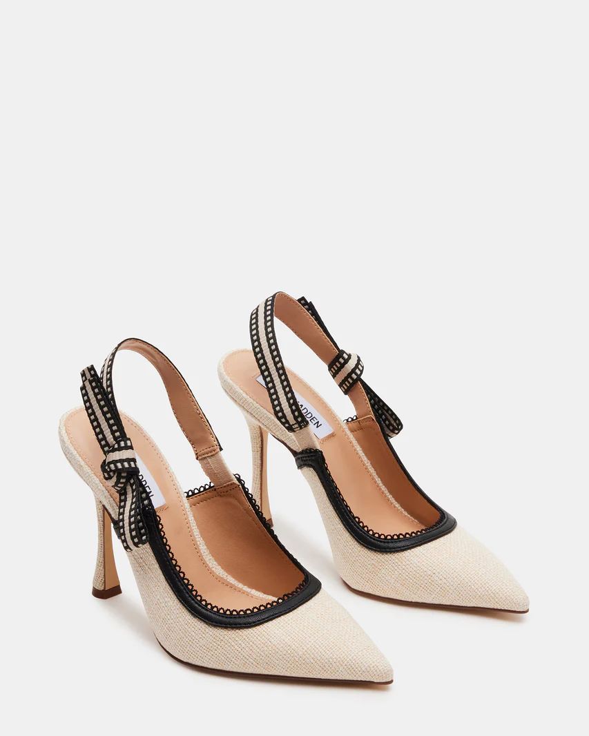 BRI Beige Multi Slingback Pump Heel | Women's Heels | Steve Madden (US)