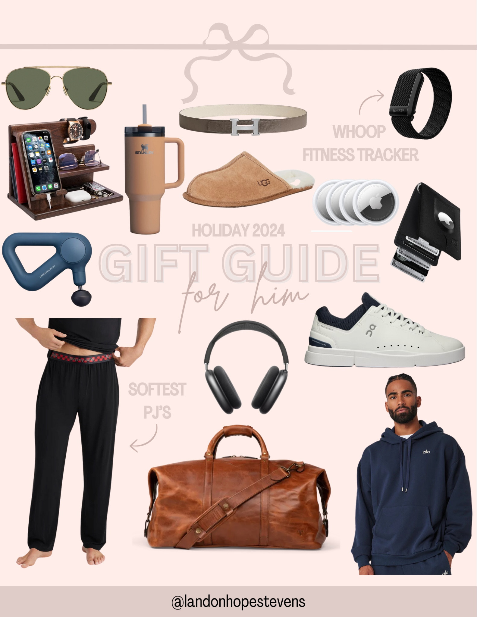 Looking for the perfect gifts for the men in your life? This curated collection has everything from the Whoop Fitness Tracker to softest PJs and stylish sneakers! Whether he's into fitness, fashion, or cozy nights in, these picks will make holiday shopping easy and stress-free. Don’t forget to check out the leather duffle bag and wireless headphones for those who love to travel or relax in style. Shop now and make his holiday one to remember!

#HolidayGiftGuide #GiftIdeasForHim #MensGiftGuide #Holiday2024 #FitnessGifts #LTKMens #ChristmasShopping #GiftsUnder100 #LTKHoliday

#LTKHoliday #LTKGiftGuide #LTKSeasonal