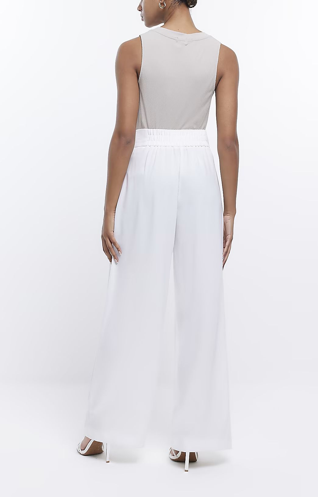 White wide leg trousers | River Island (UK & IE)