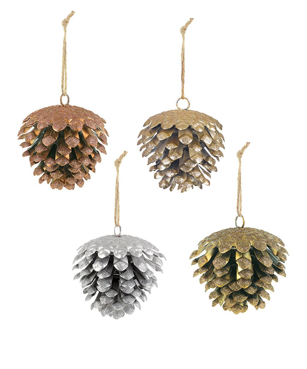 Pinecone Ornament - Set of Four | zulily