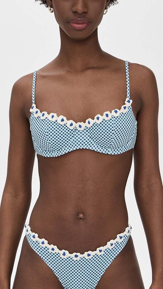 Frankies Bikinis Cola Cotton Bikini Top | Shopbop | Shopbop