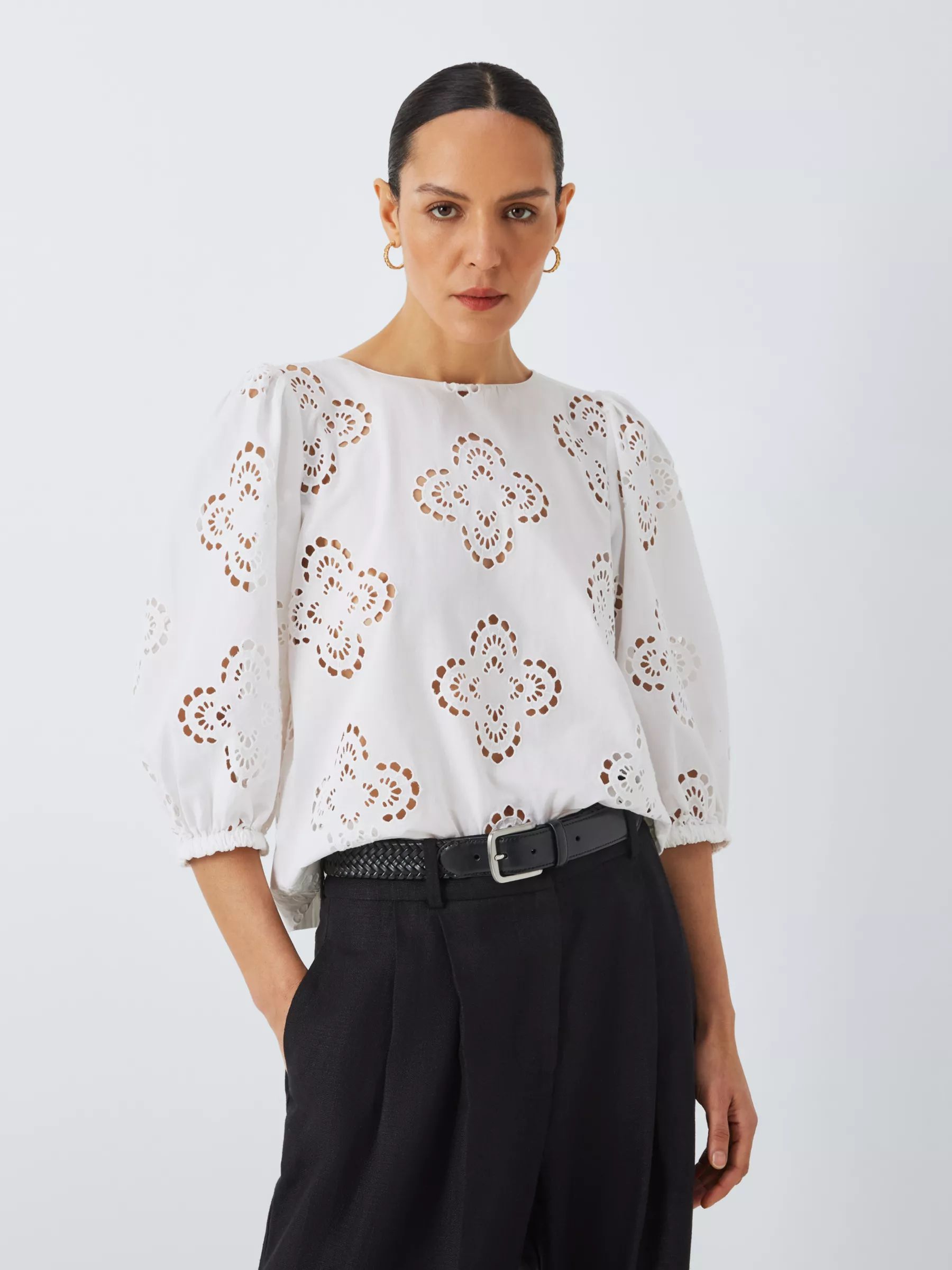 John Lewis Cutwork Blouse | John Lewis (UK)