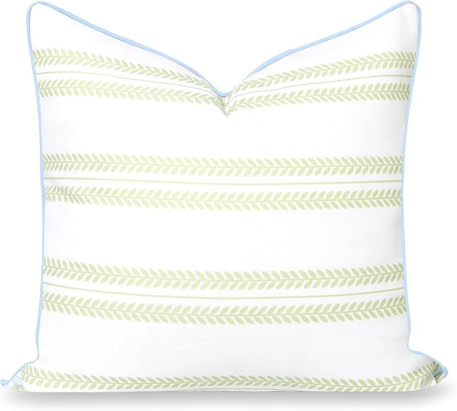 Hofdeco Premium Grandmillennial Coastal Hampton Patio Indoor Outdoor Throw Pillow Cover Only, 22"... | Amazon (US)