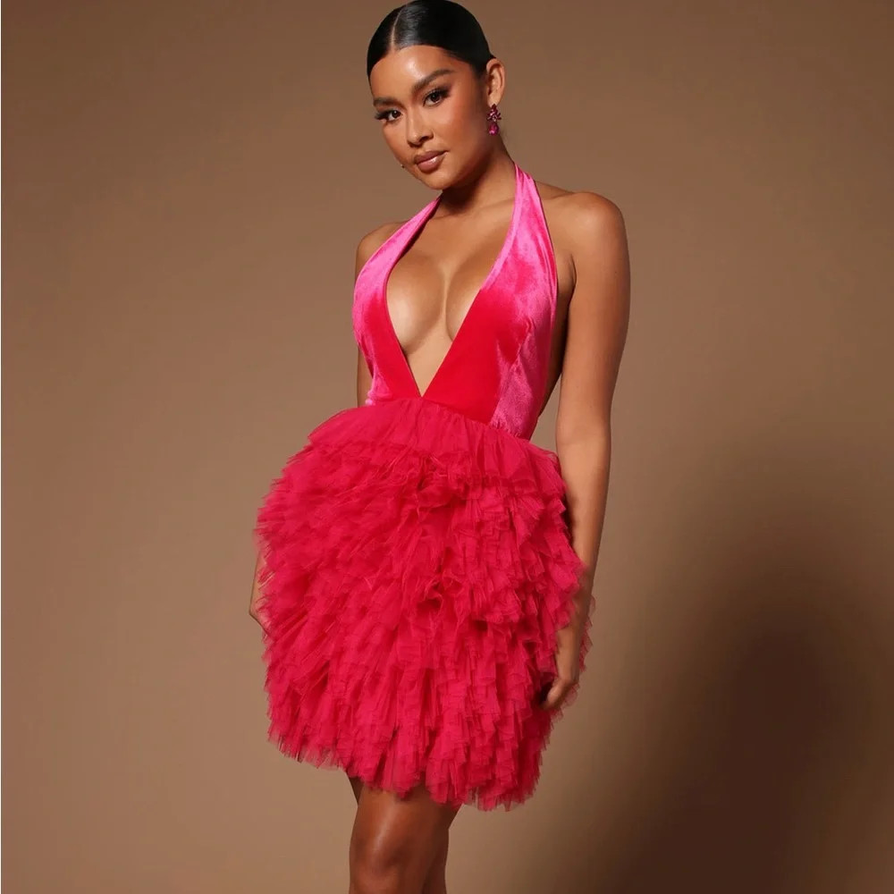 Pink halter tutu dress | Poshmark