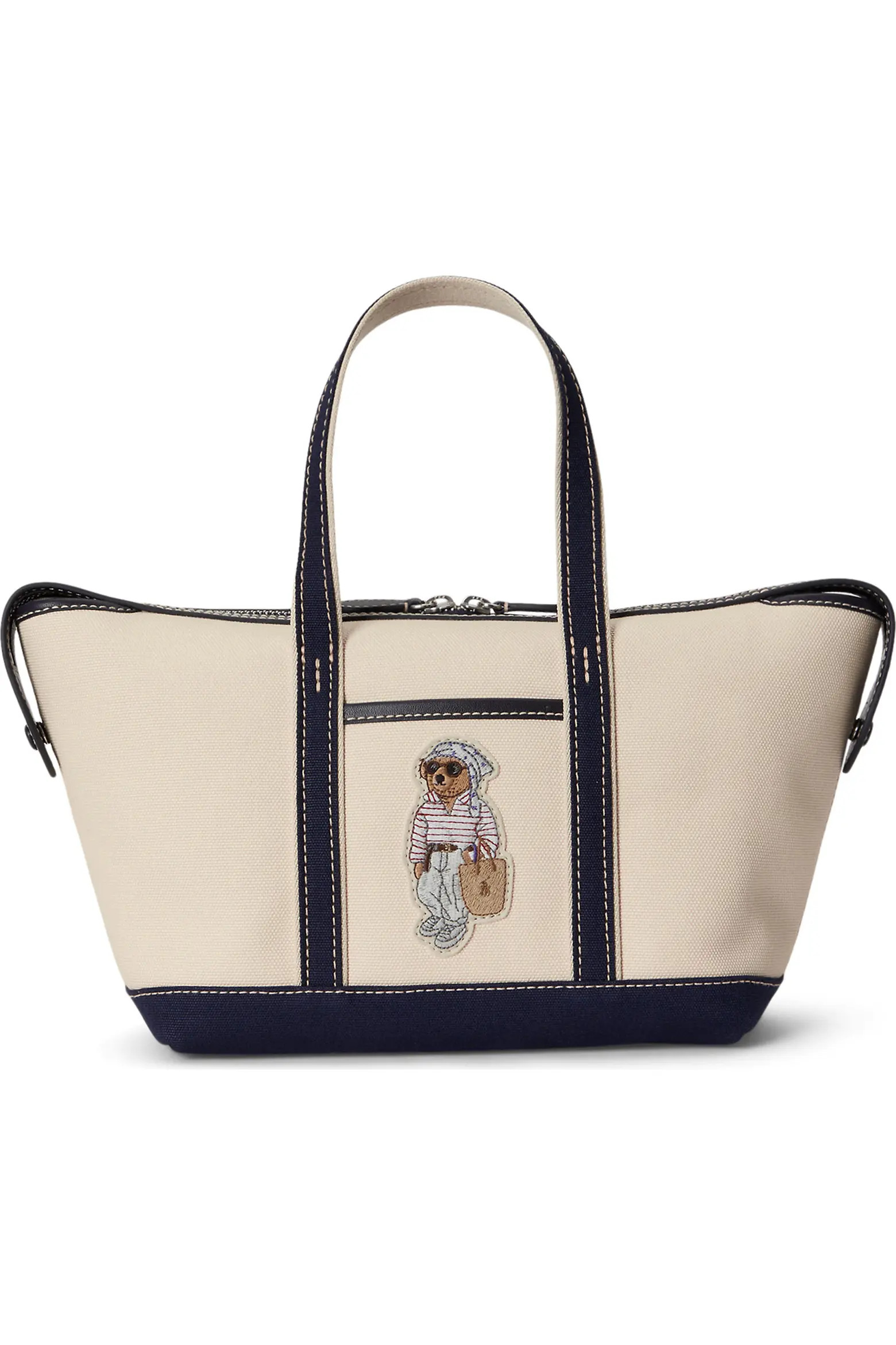 Mini Polo Bear Canvas Shopper Tote (Women) | Nordstrom | Nordstrom