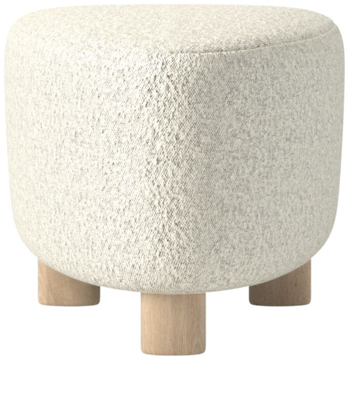 Bozzi Ottoman Bloce Grey + Reviews | CB2 | CB2