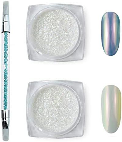 MEILINDS Unicorn Chrome Nail Powder, Aurora Nail Powders Mermaid Chrome Nail Powder,Opal Iridesce... | Amazon (US)