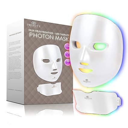 Project E Beauty Photon Hautverjüngungsmaske für Gesicht und Hals, kabellos, LED, Photon, 7 Far... | Amazon (DE)