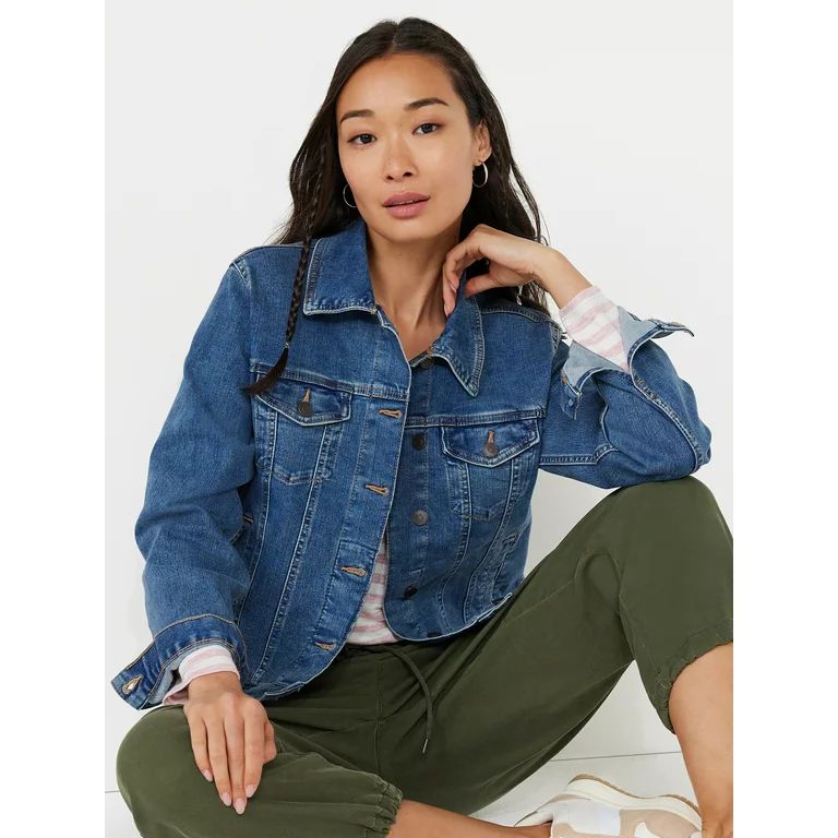 TIME AND TRU WOMEN'S DENIM JACKET, SIZES XS-XXXL | Walmart (US)