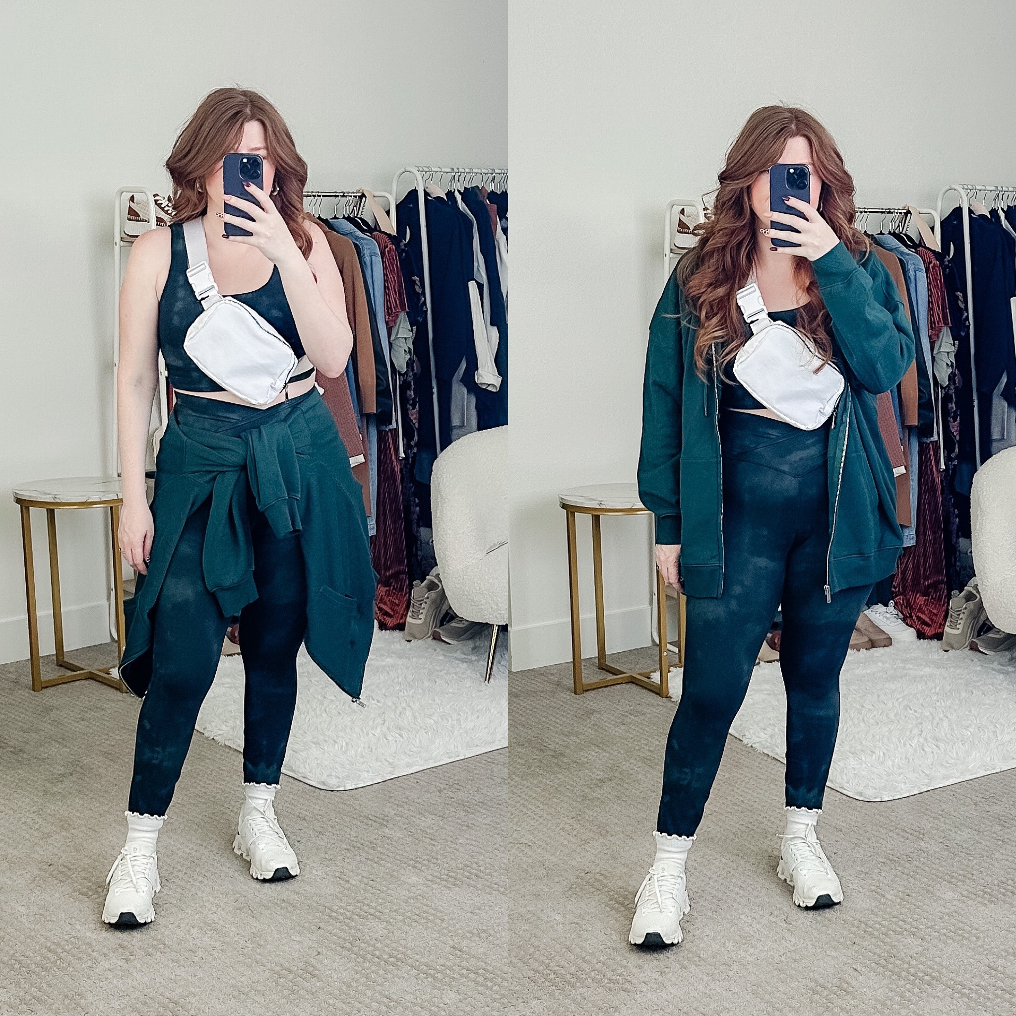 This leggings set from amazon is amazing quality and super soft! Makes for a great travel outfit too! 

Size large in both. Leggings outfit. 

#LTKmidsize #LTKstyletip #LTKunder50