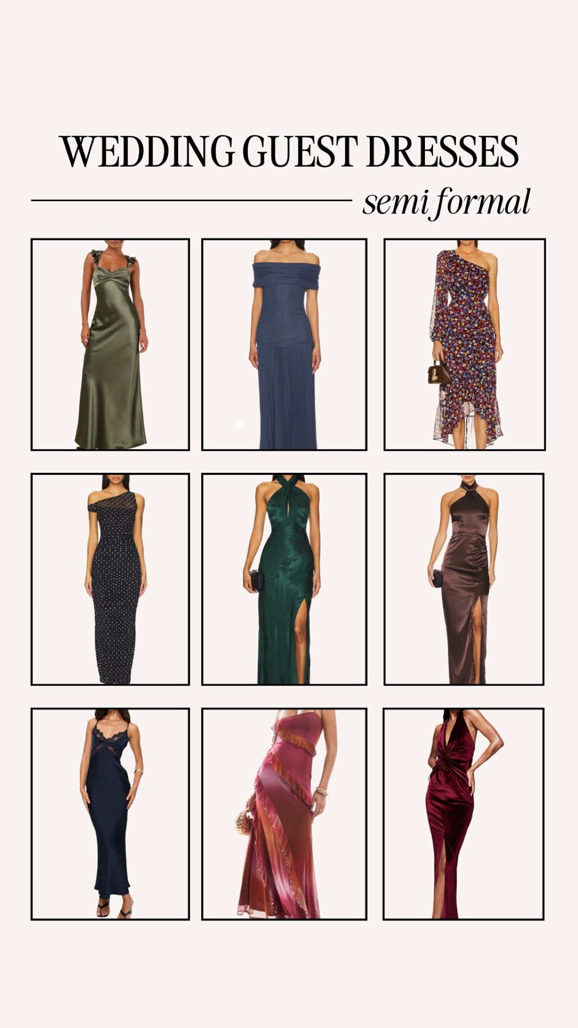 Semi-formal wedding guest dresses to wow 🤩 

#LTKWedding