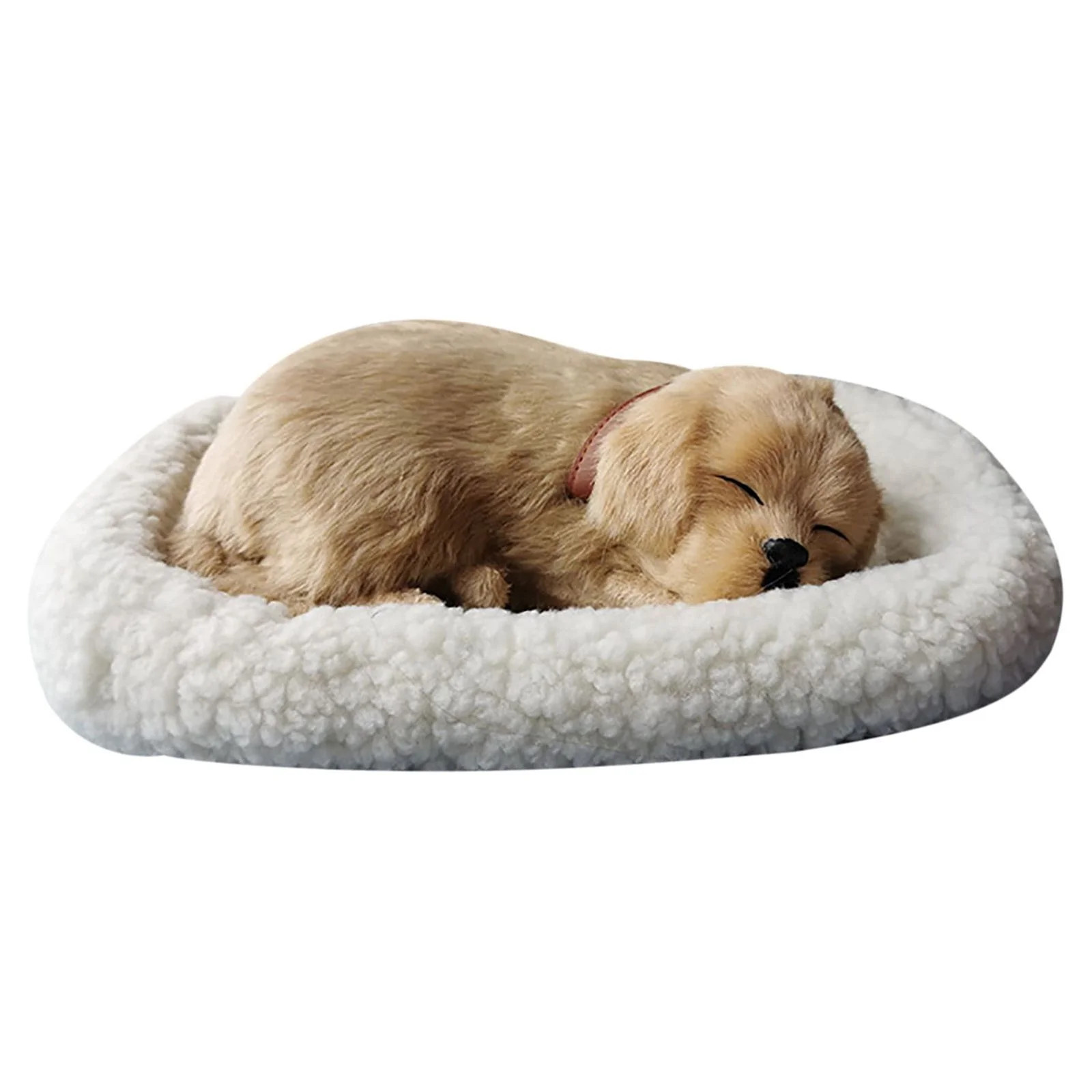 Realistic Sleeping Plush Breathing Cat Furry Dog With Mat Creative Animals Decor | Walmart (US)