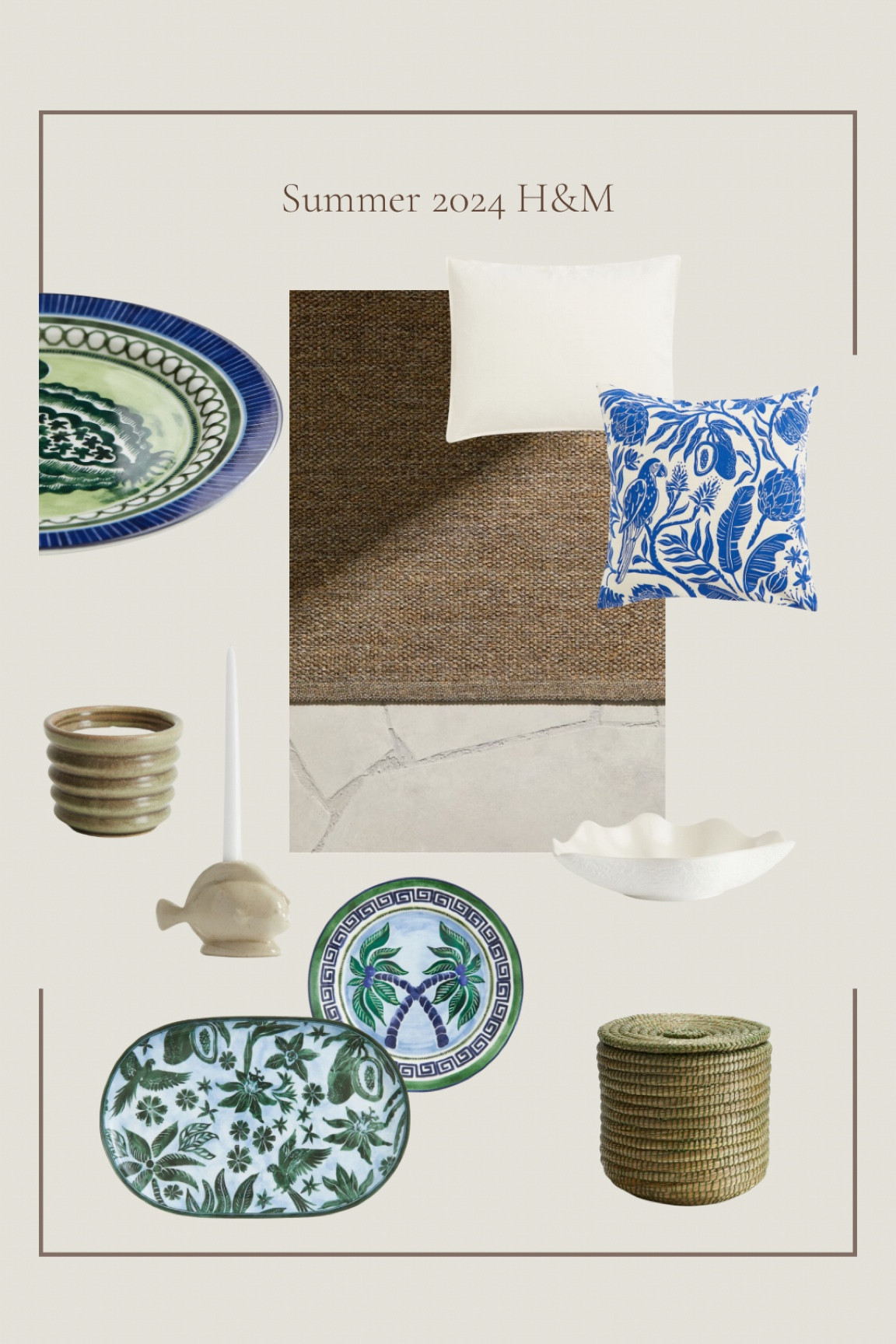 H&M summer home vibes 💙
#homeinterior #homedecor #hmhome

#LTKhome #LTKSeasonal