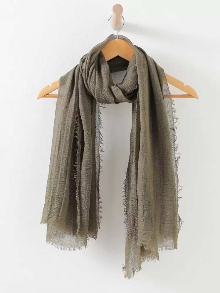 TrendsElegant 1pc Four-Sided Detachable Pompom Knitted Scarf Women Scarf | SHEIN