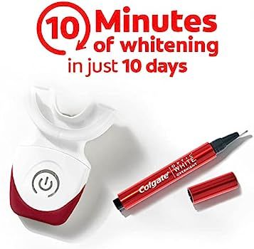 Colgate Optic White Pro Series Teeth Whitening Pen and LED Tray, Professional-Level Set, Recharge... | Amazon (US)