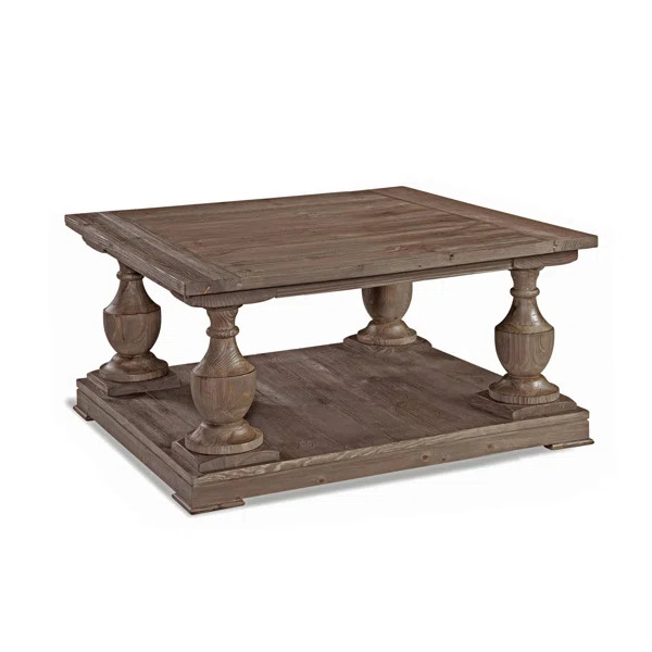 Raheem Floor Shelf Coffee Table with Storage | Wayfair North America