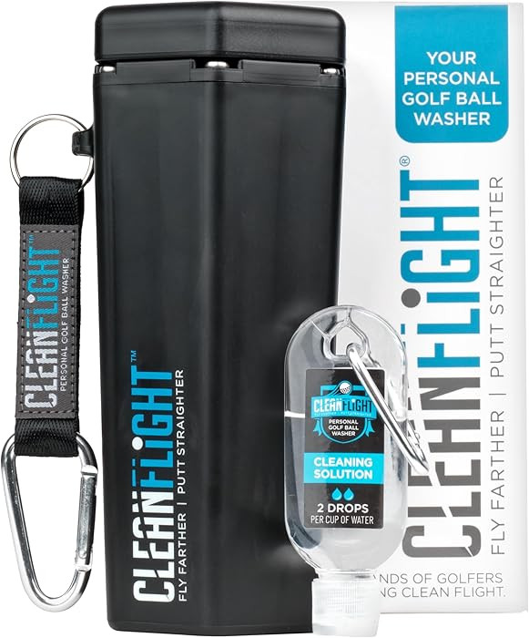 Premium Golf Ball Washer - Portable Cleaner for Golf Bag or Cart - Best Golf Accessories Gifts fo... | Amazon (US)