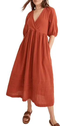 Marianna Puff Sleeve Midi Dress | Nordstrom Rack