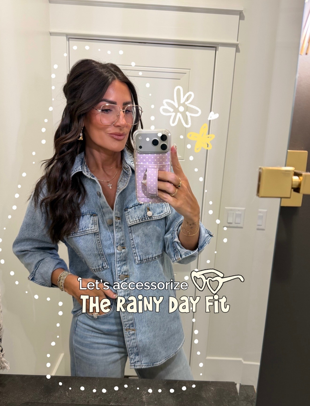 Earrings and blue light glasses 

#LTKdayinmylife #LTKgrwm #LTKootd