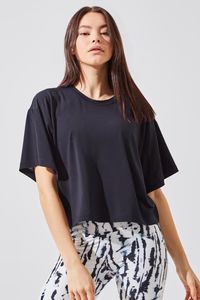 Repose Recycled Polyester Oversized Cropped Tee | MPG Sport