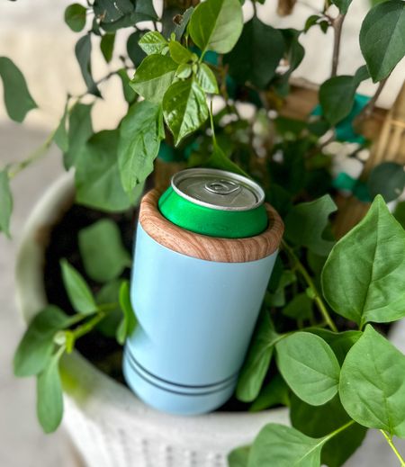 It will be a hot summer! Keep your drink cool with this 11oz Insulated Can & Bottle Cooler - Hearth & Hand™ with Magnolia #cancooler #bottlecooler #drinkholder #drinks #summer #summervibes #plants #gardening 