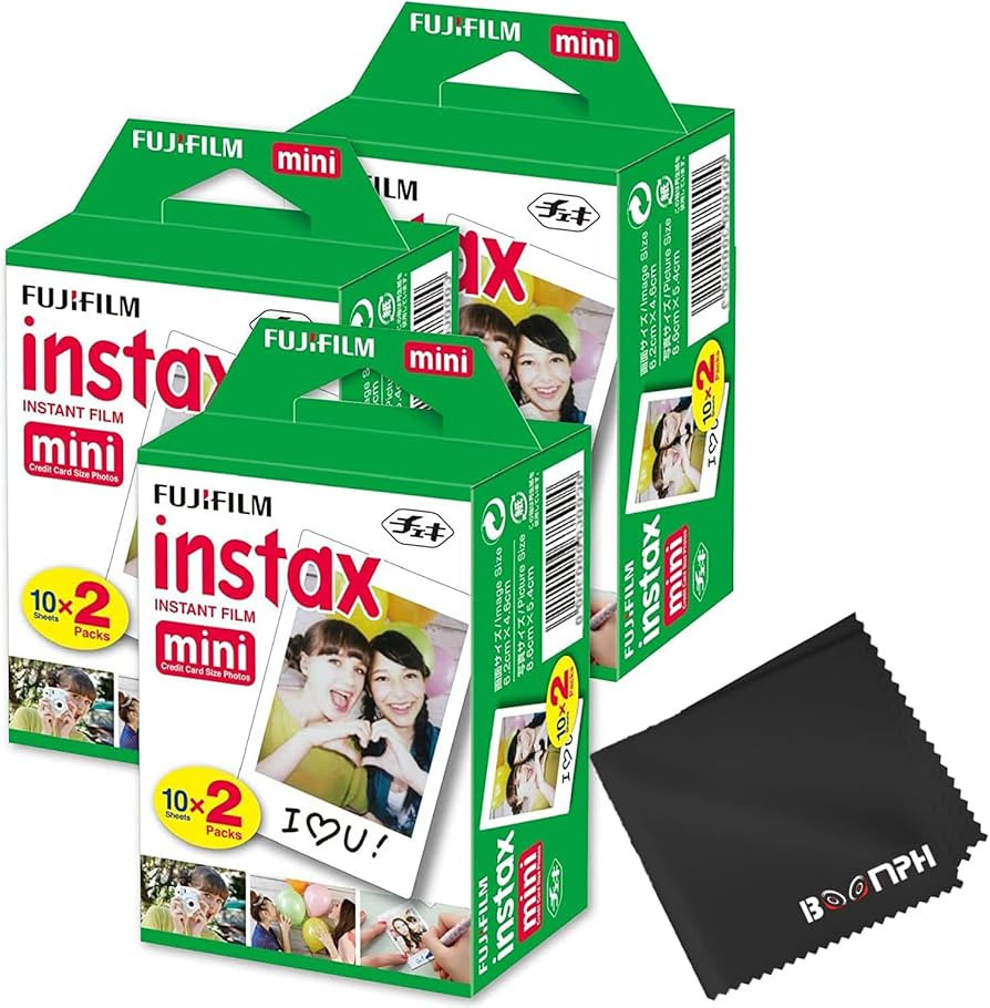 Fujifilm Instax Mini Instant Camera Film: 60 Shoots Total, (10 Sheets x 6) - Capture Memories Any... | Amazon (US)