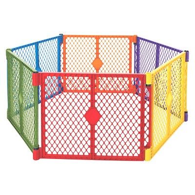 Toddleroo By North States Superyard Colorplay 6 Panel Freestanding Gate | Target
