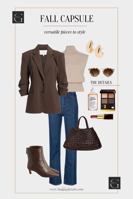 Thanksgiving outfit idea from my fall capsule wardrobe 

Brown blazer
Jeans
Reformation sweater
Brown boots 

#LTKover40 #LTKstyletip #LTKHoliday